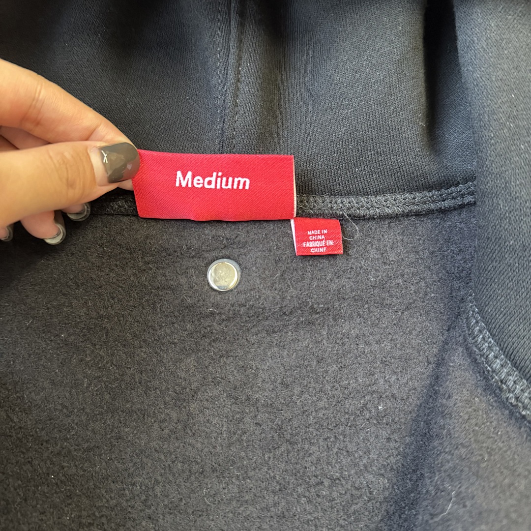 Supreme Bb Simon Zip Up Hoodie (Black) - Image 7