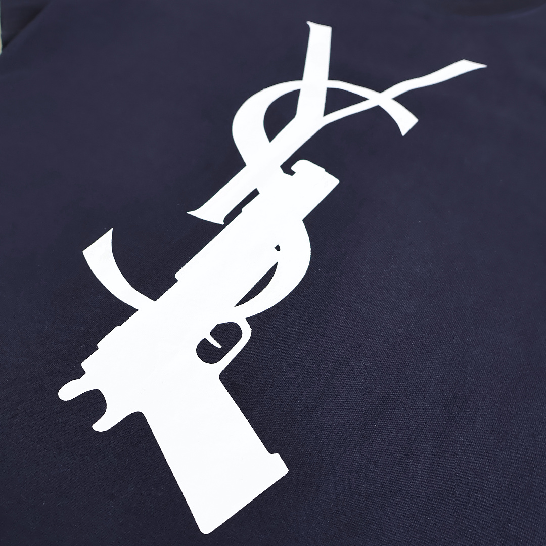 Trigger Slim Fit Trigger Monogram Tee (Navy) - Image 4