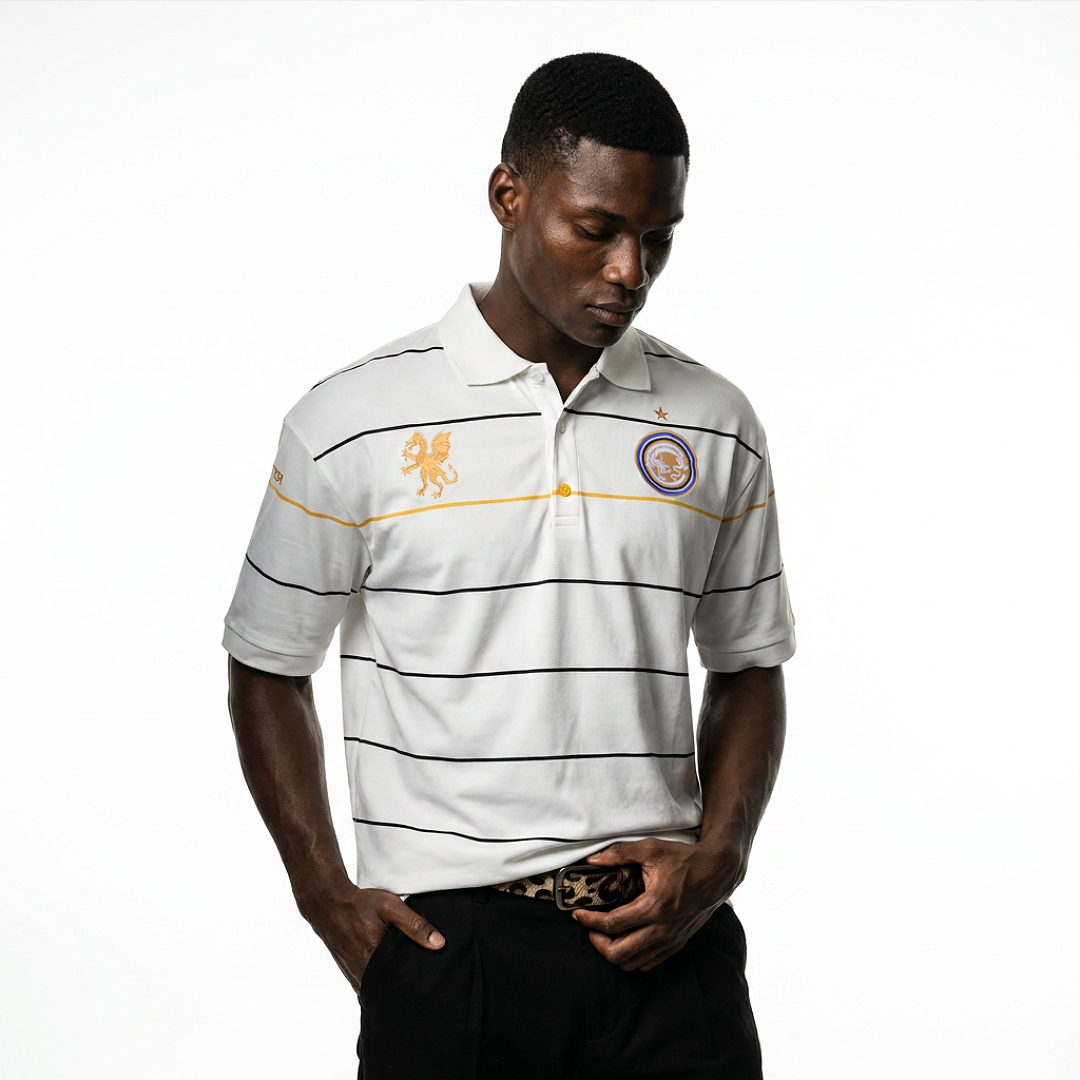 Ralph Lauren Vintage Terrace Polo Shirt (Ivory White) - Image 2
