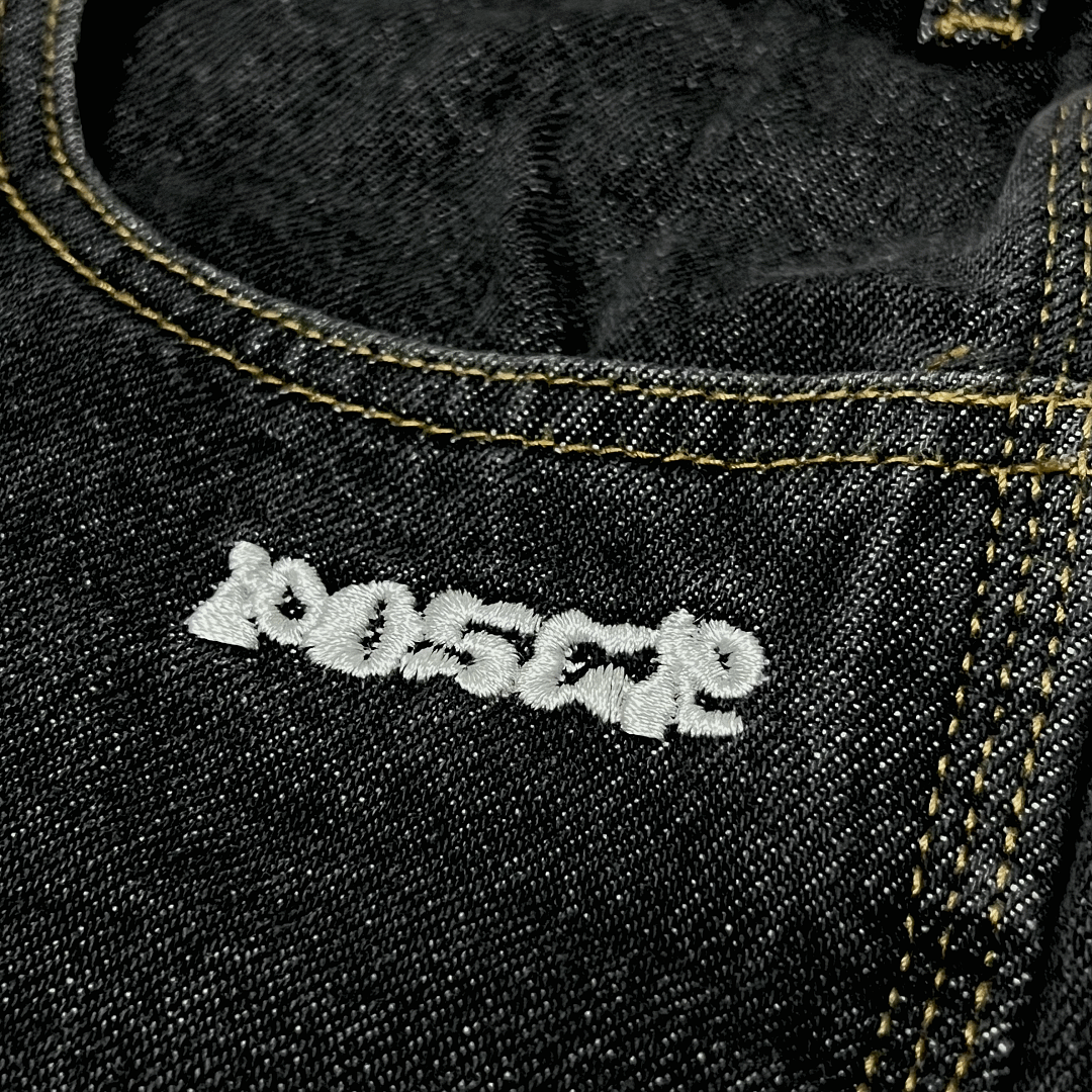 Poser Leaf Embroidered Denim Shorts - Image 13