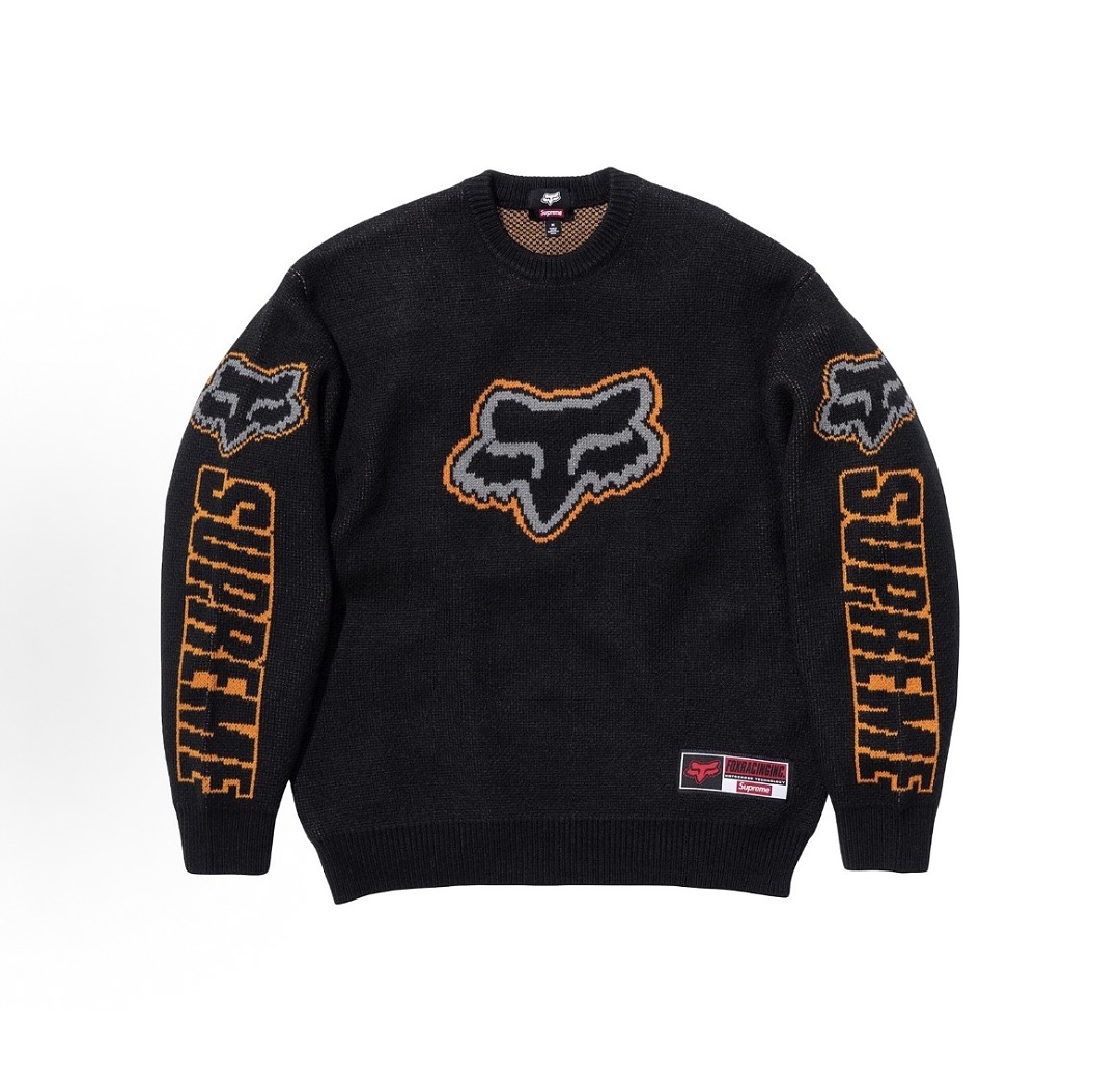 Supreme × Fox Racing FW25 WEEK9 Sweater (Black) - Image 14