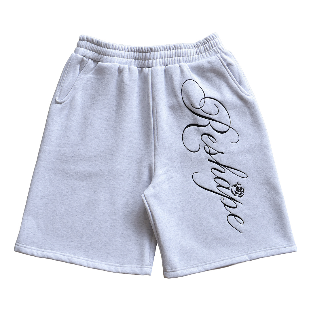 Thorn Rose Baggy Shorts (Grey)