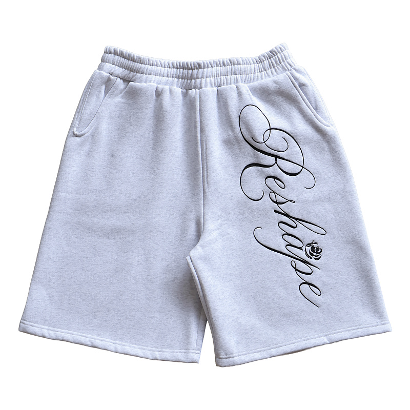 Thorn Rose Baggy Shorts (Grey)