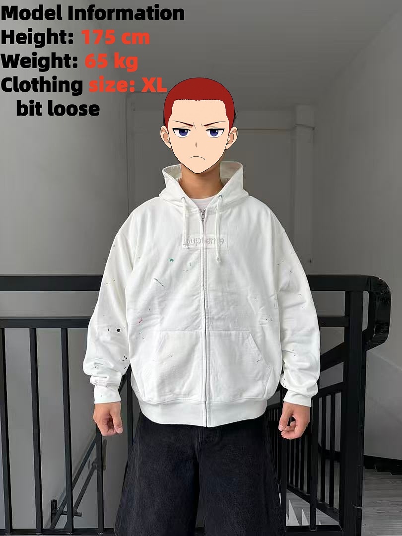 Supreme MM6 ZIP UP HOODIE BEST White ! - Image 34