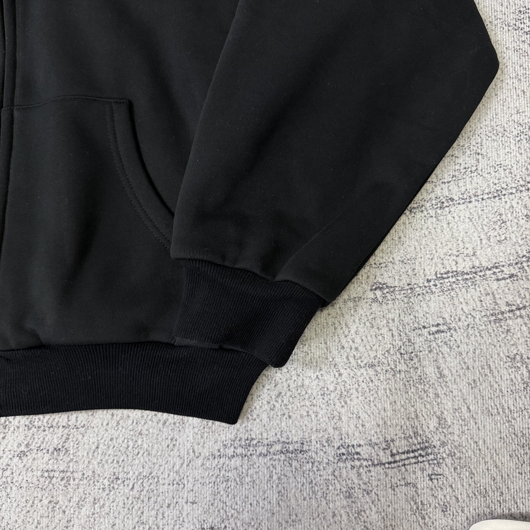 Supreme /SALEM Zip Up Hooded Sweatshirt (Black) - Image 14