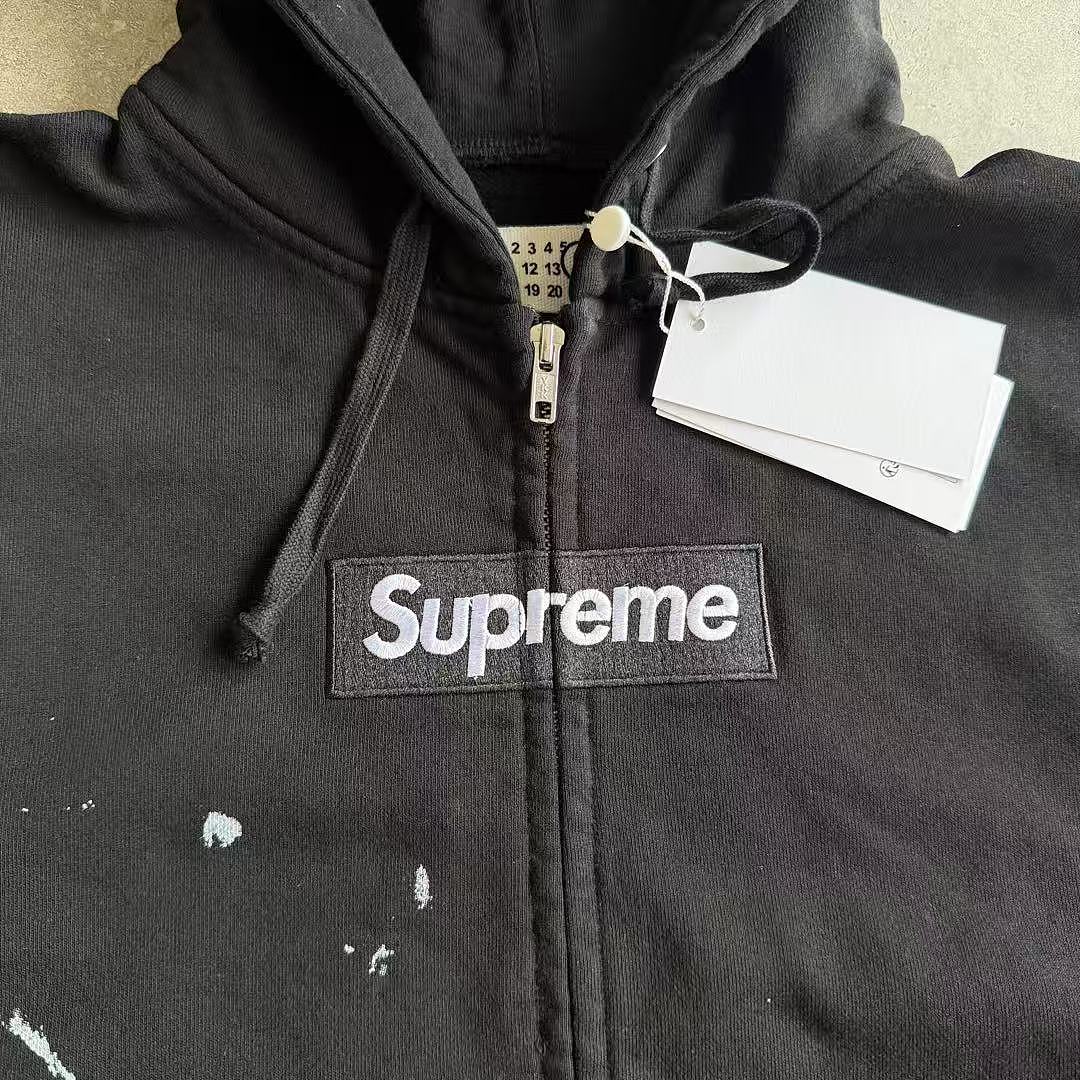 Supreme MM6 ZIP UP HOODIE BEST Black ! - Image 13