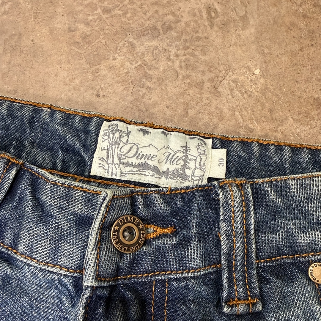 DIME BAGGY DENIM JEANS (KNOWTOMATIC BLUE) - Image 3