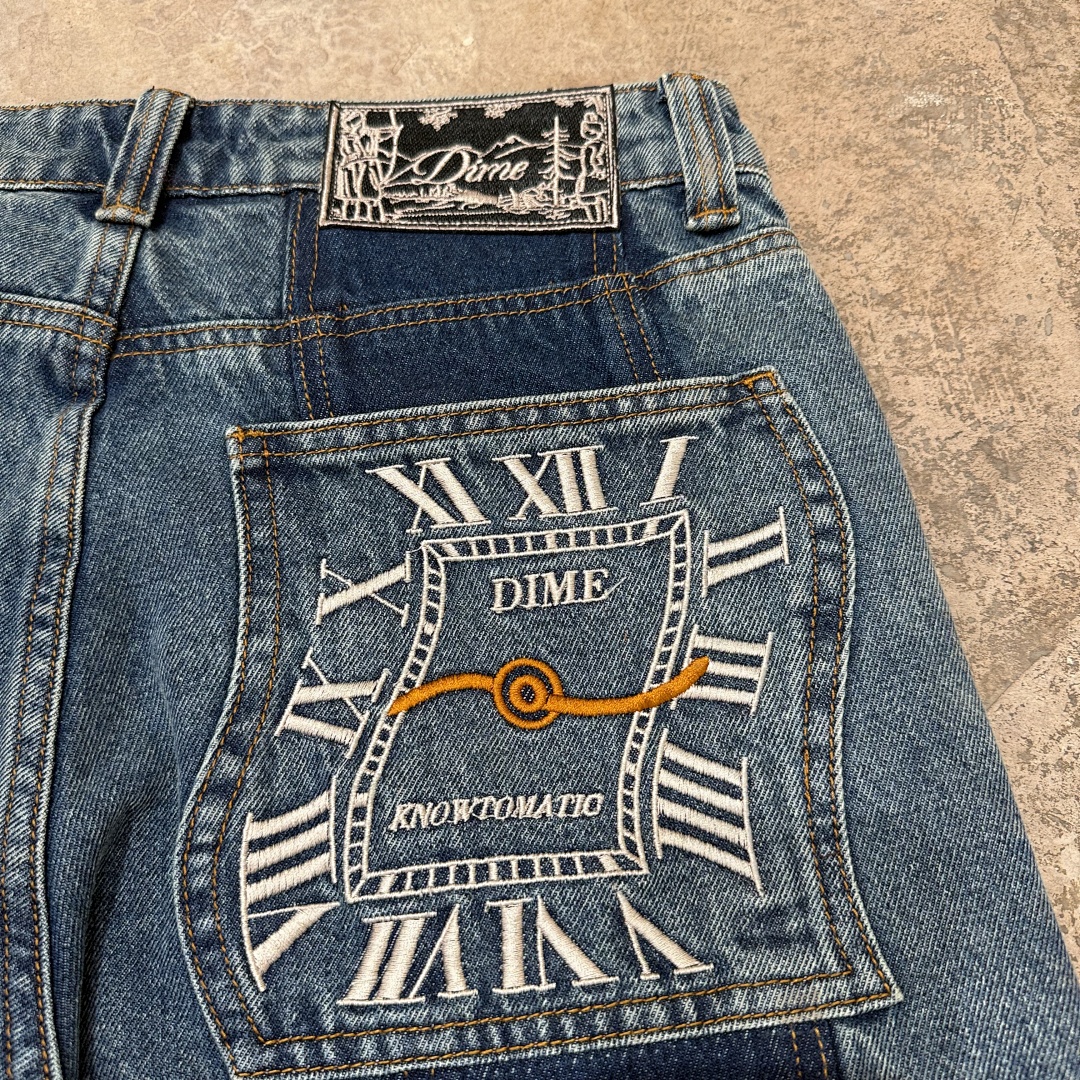 DIME BAGGY DENIM JEANS (KNOWTOMATIC BLUE) - Image 13