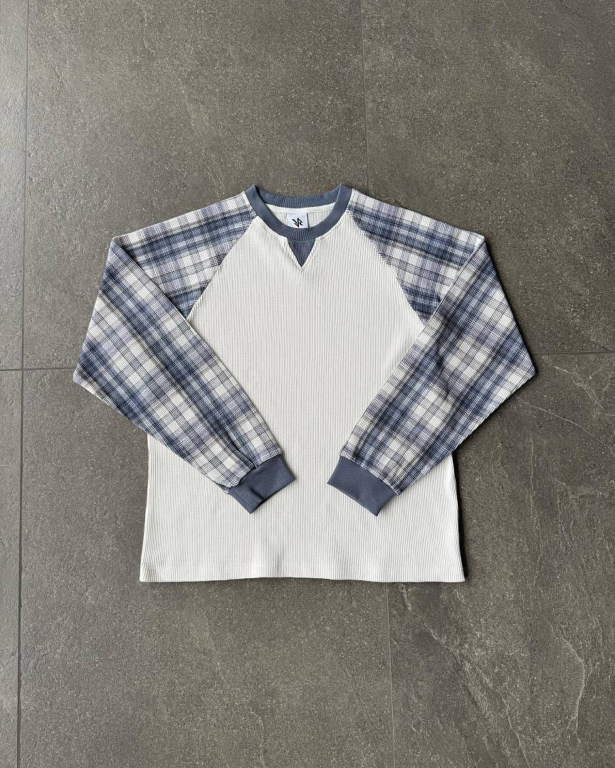VRK WAFFLE LONG-SLEEVE (Light Blue) - Image 3