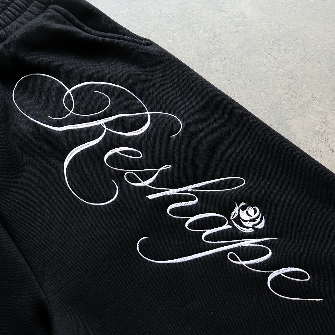 Thorn Rose Baggy Shorts (Black) - Image 4