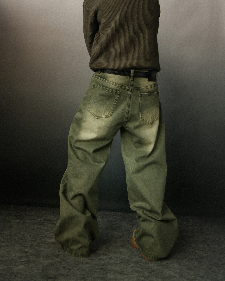 Mobius Matcha Baggy Jeans - Image 3