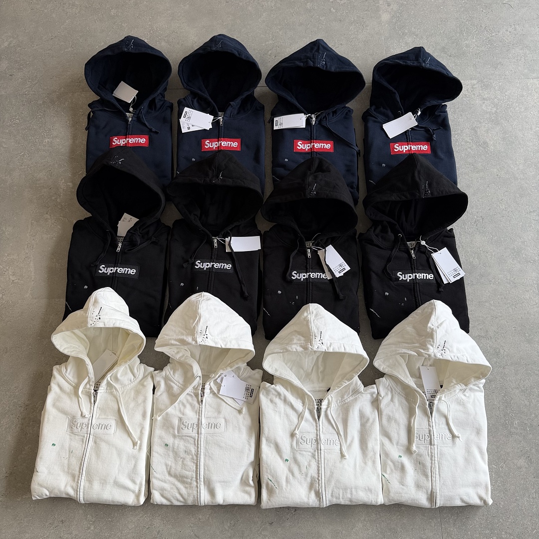 Supreme MM6 ZIP UP HOODIE BEST Black ! - Image 56