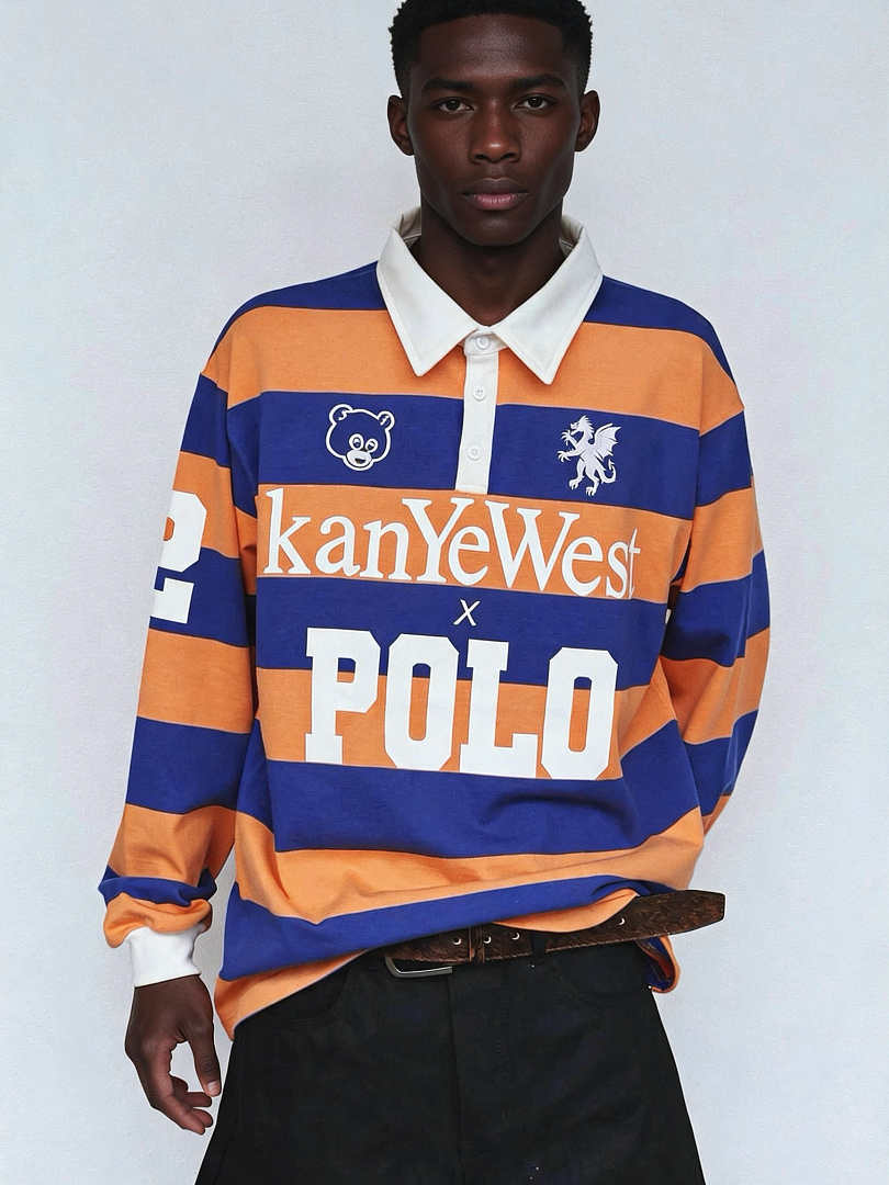 Dragon Union Vintage Stripe Color Blocking Polo - Image 5