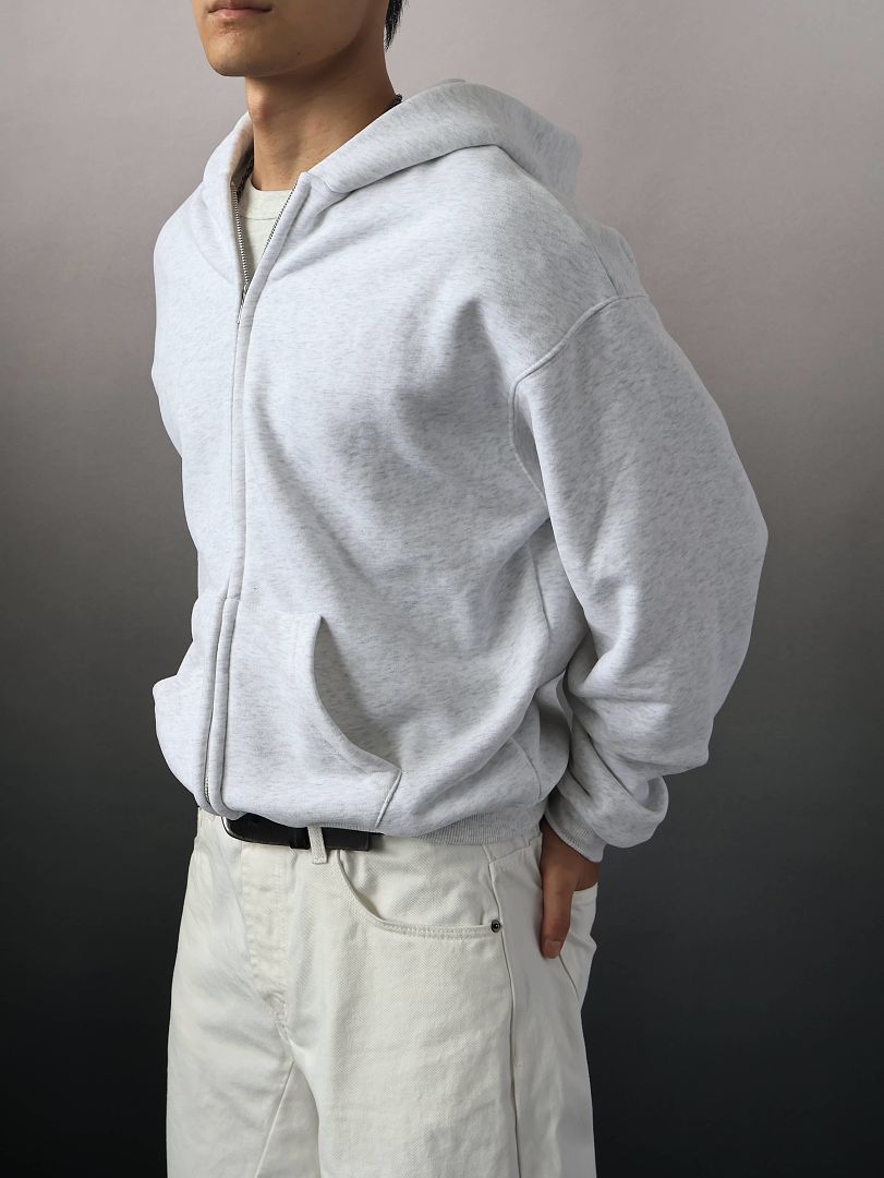 SOLVA "Final Form" Zip Up Hoodie (Grey) - Image 4