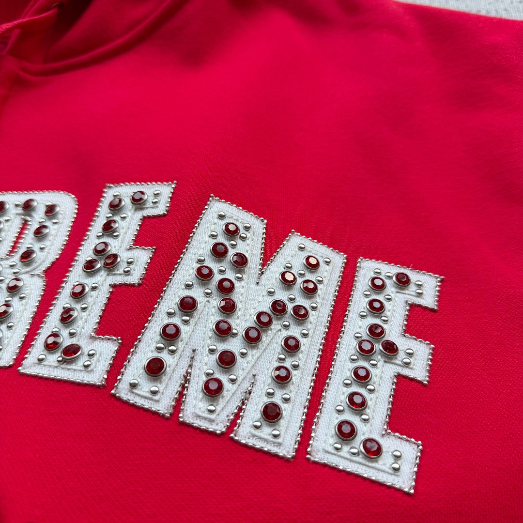 Supreme Bb Simon Zip Up Hoodie (Red) - Image 5