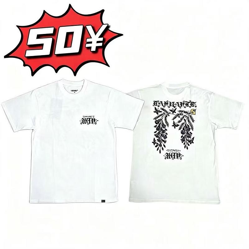 Carhartt WIP T-Shirt With A Floral And Butterfly Graphic Print On The Back
