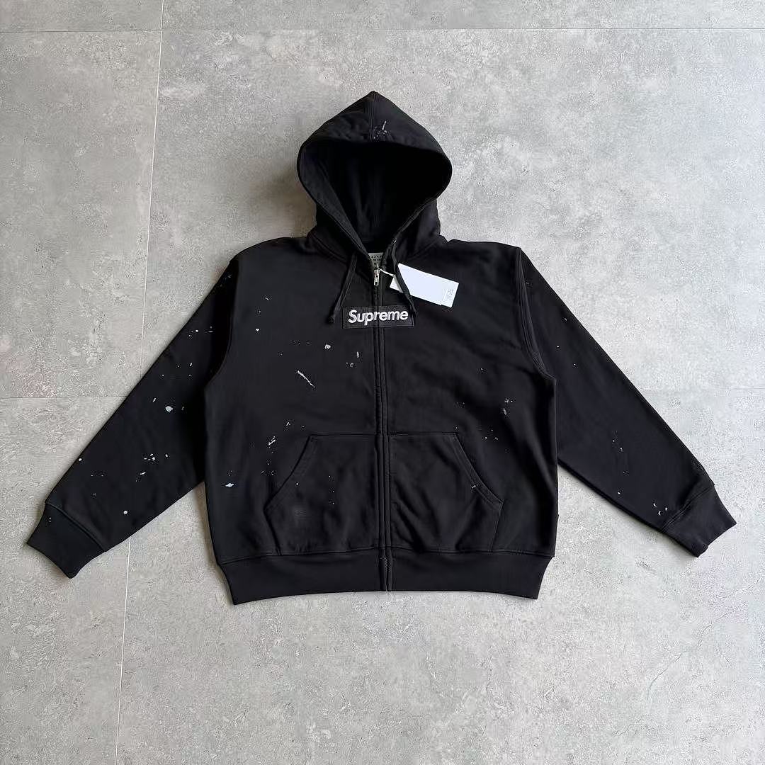 Supreme MM6 ZIP UP HOODIE BEST Black !