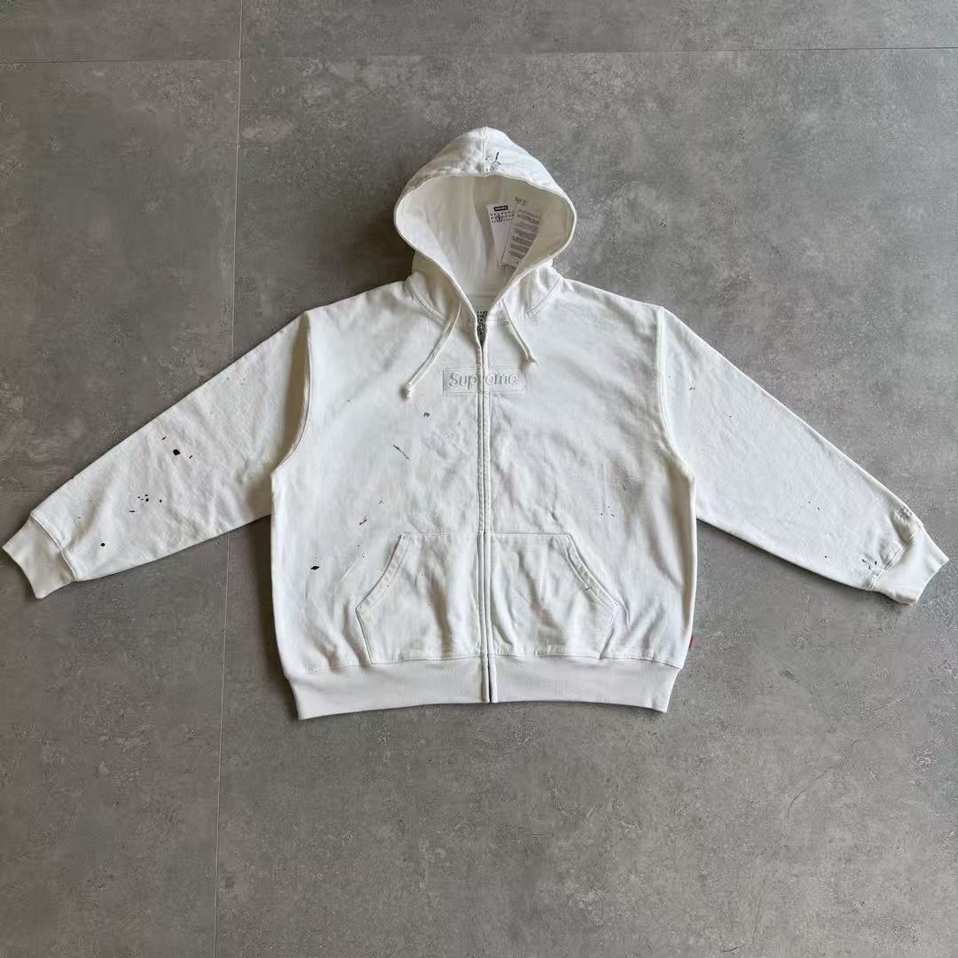 Supreme MM6 ZIP UP HOODIE BEST White ! - Image 52