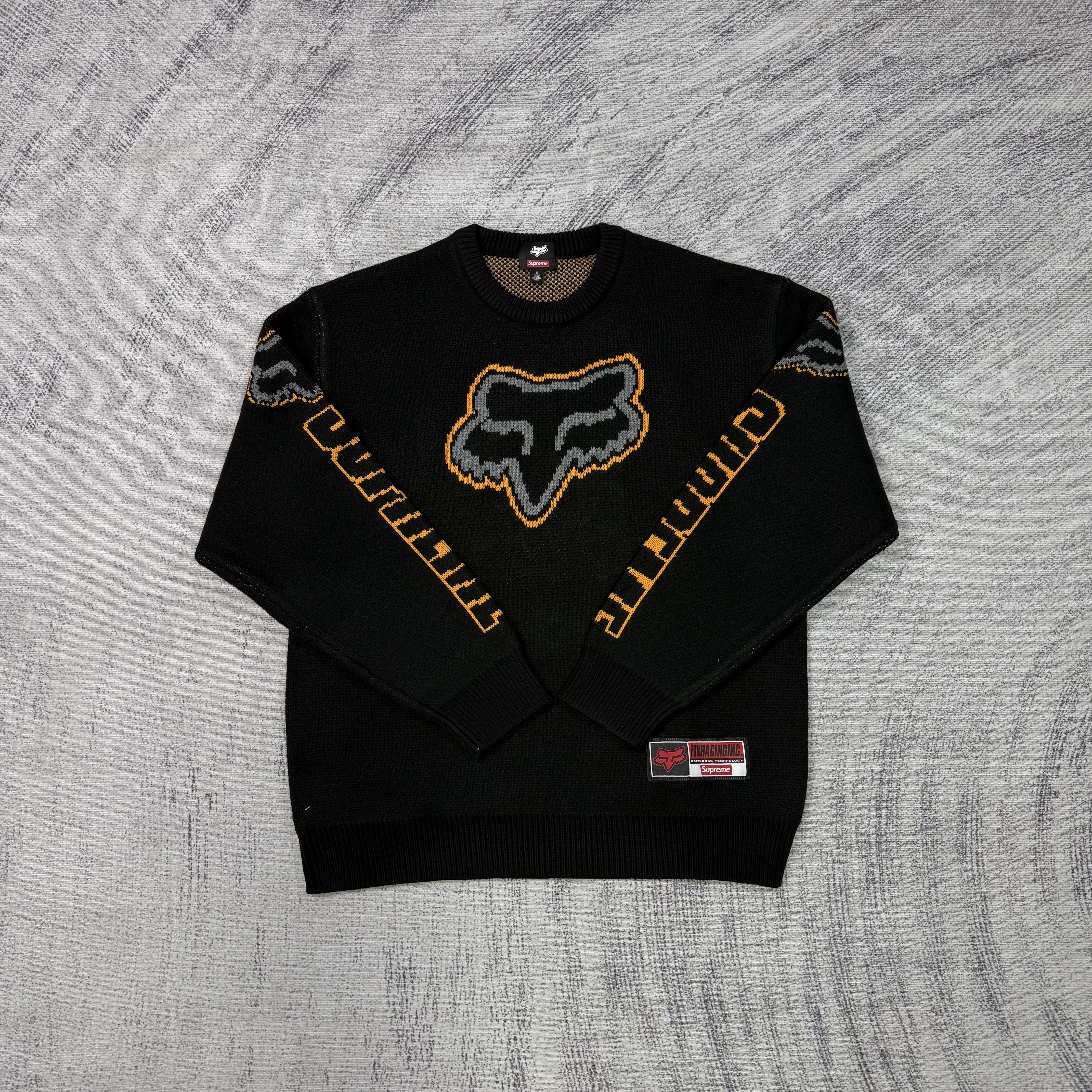 Supreme × Fox Racing FW25 WEEK9 Sweater (Black) - Image 15