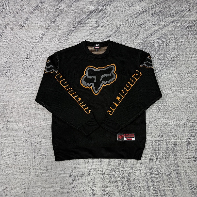 Supreme × Fox Racing FW25 WEEK9 Sweater (Black)