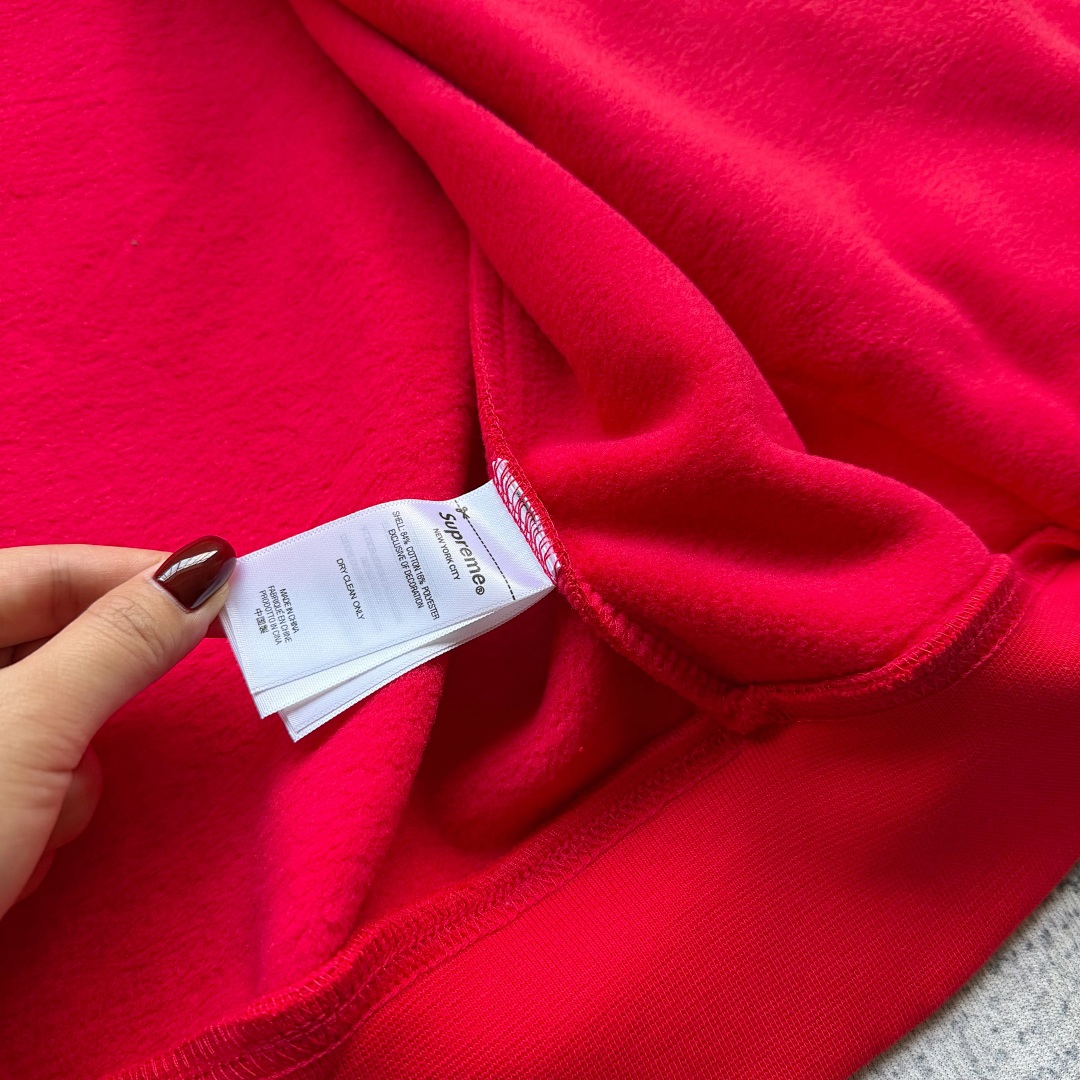 Supreme Bb Simon Zip Up Hoodie (Red) - Image 8