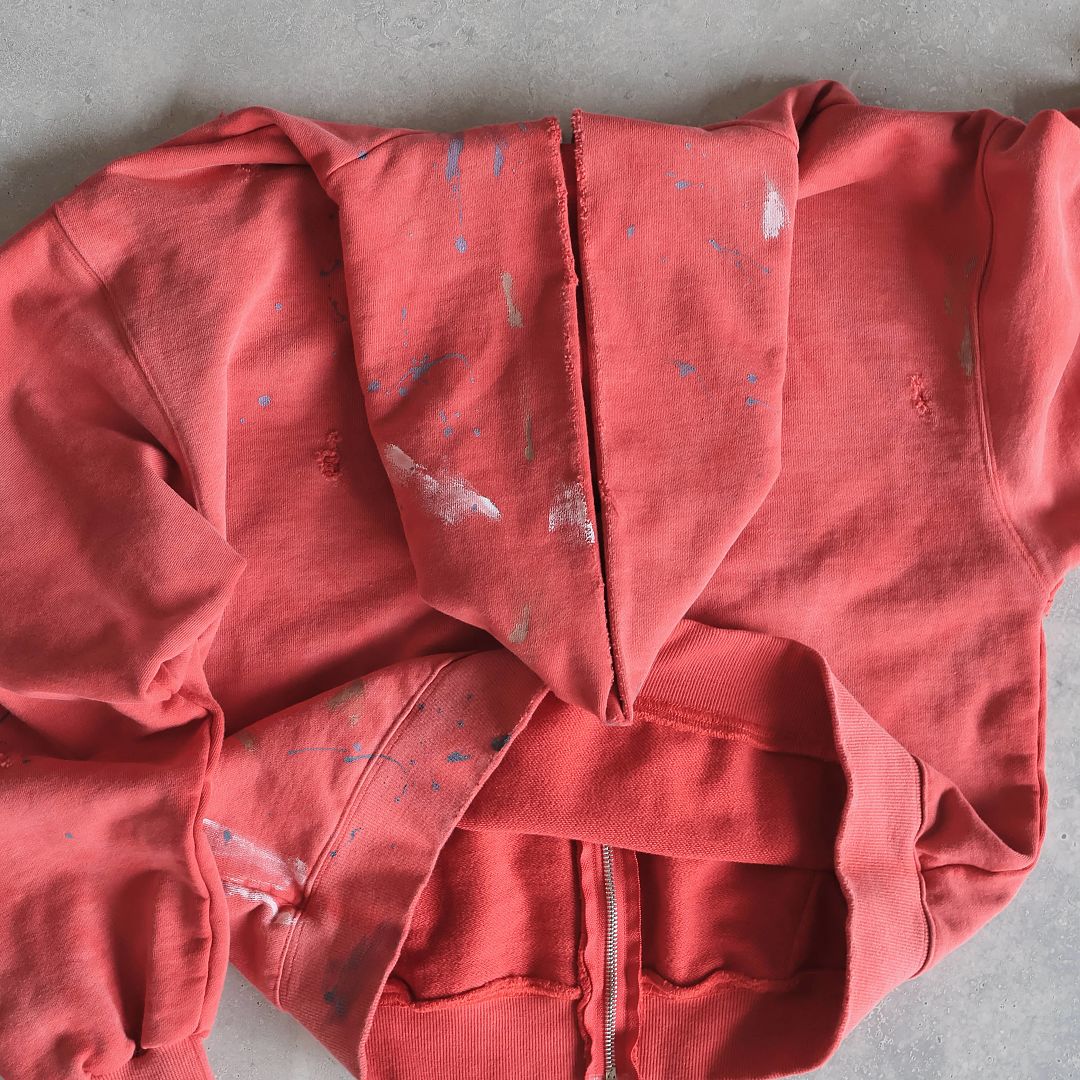SOLVA "Atelier Destroy" Hand-Drawing Washed Zip Hoodie - Image 18