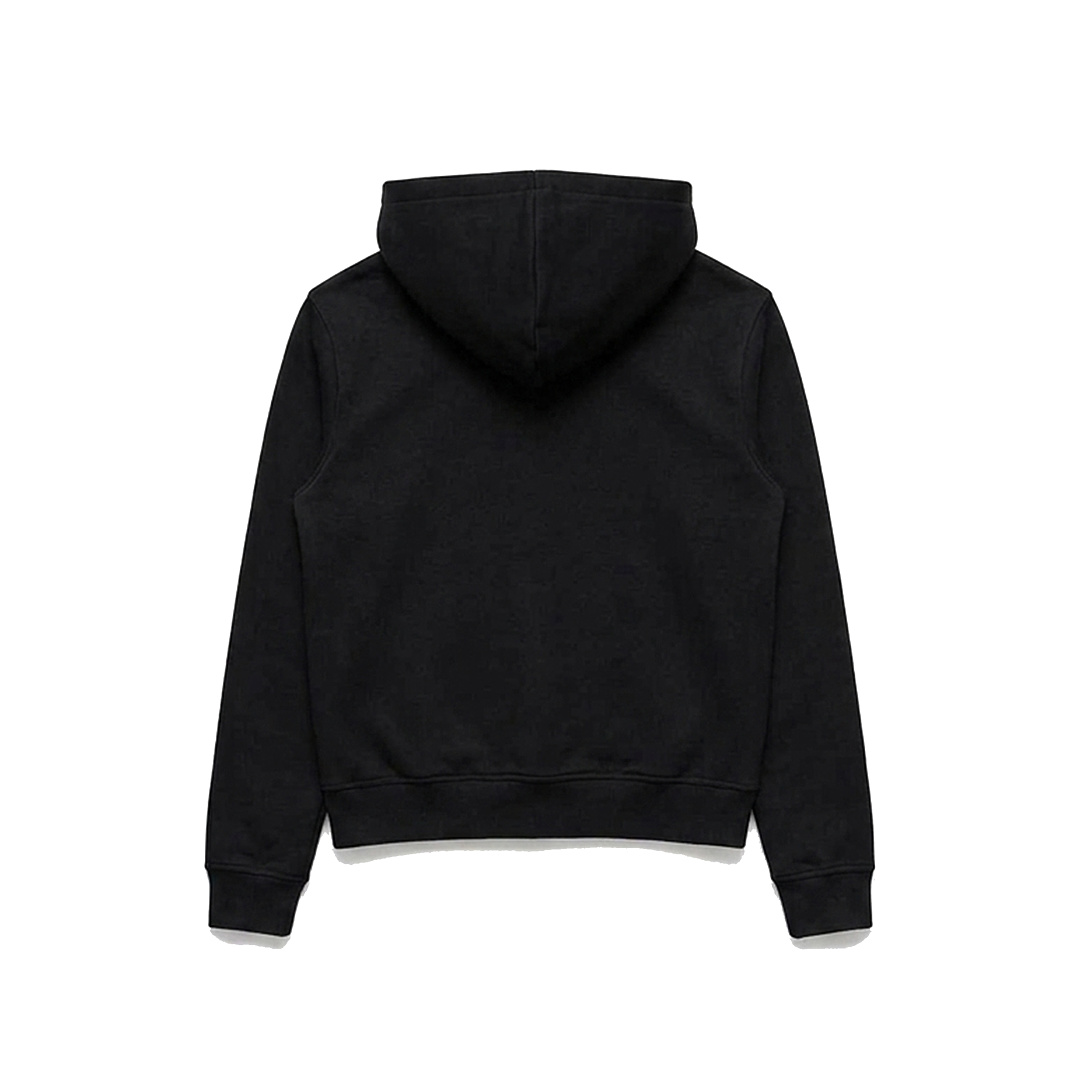 Unbranded GSM Black Zip-Up Hoodie (Slim Fit, Standard Shoulder Design) - Image 3