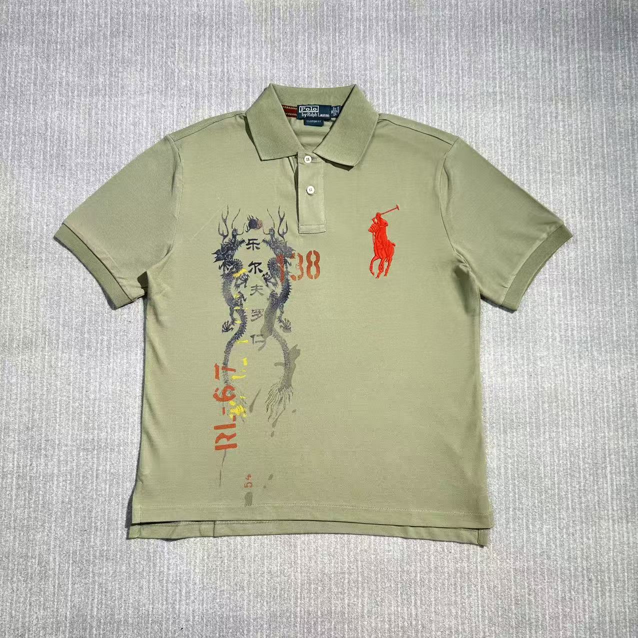 Ralph Lauren Greeen Polo Vintage Shirt - Image 10