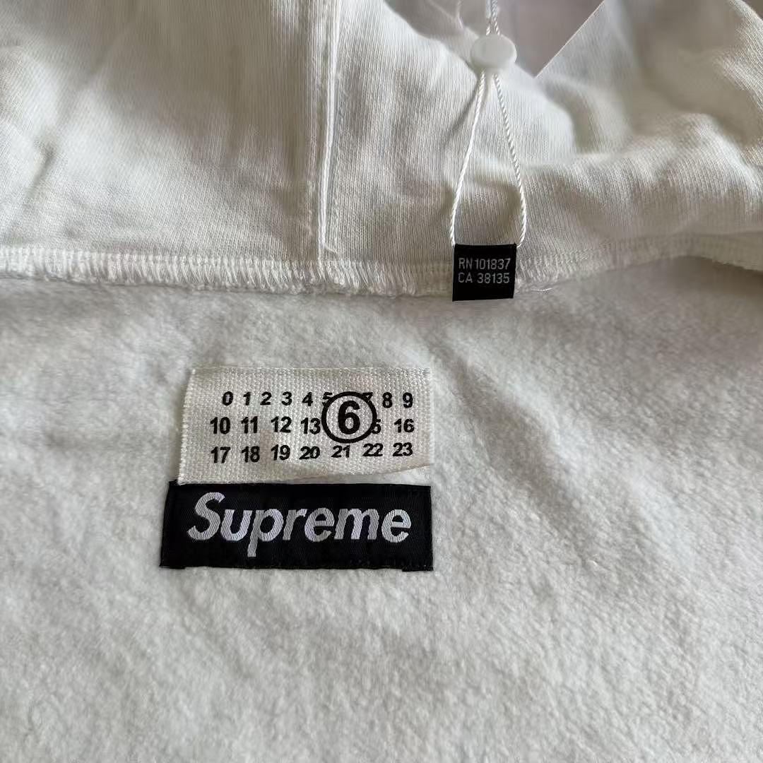 Supreme MM6 ZIP UP HOODIE BEST White ! - Image 17