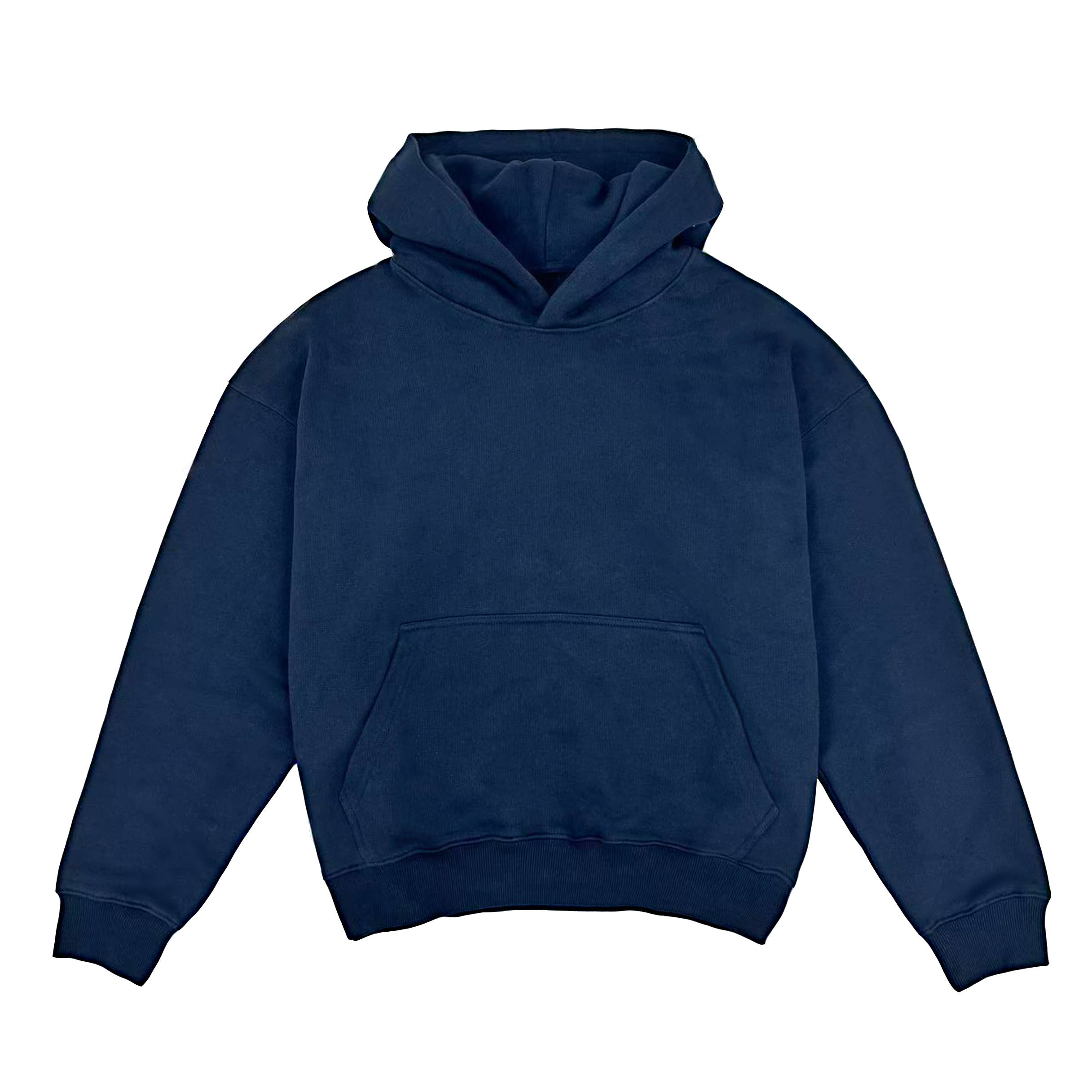 Unbranded GSM Navy Boxy Cropped Hoodie - Image 8