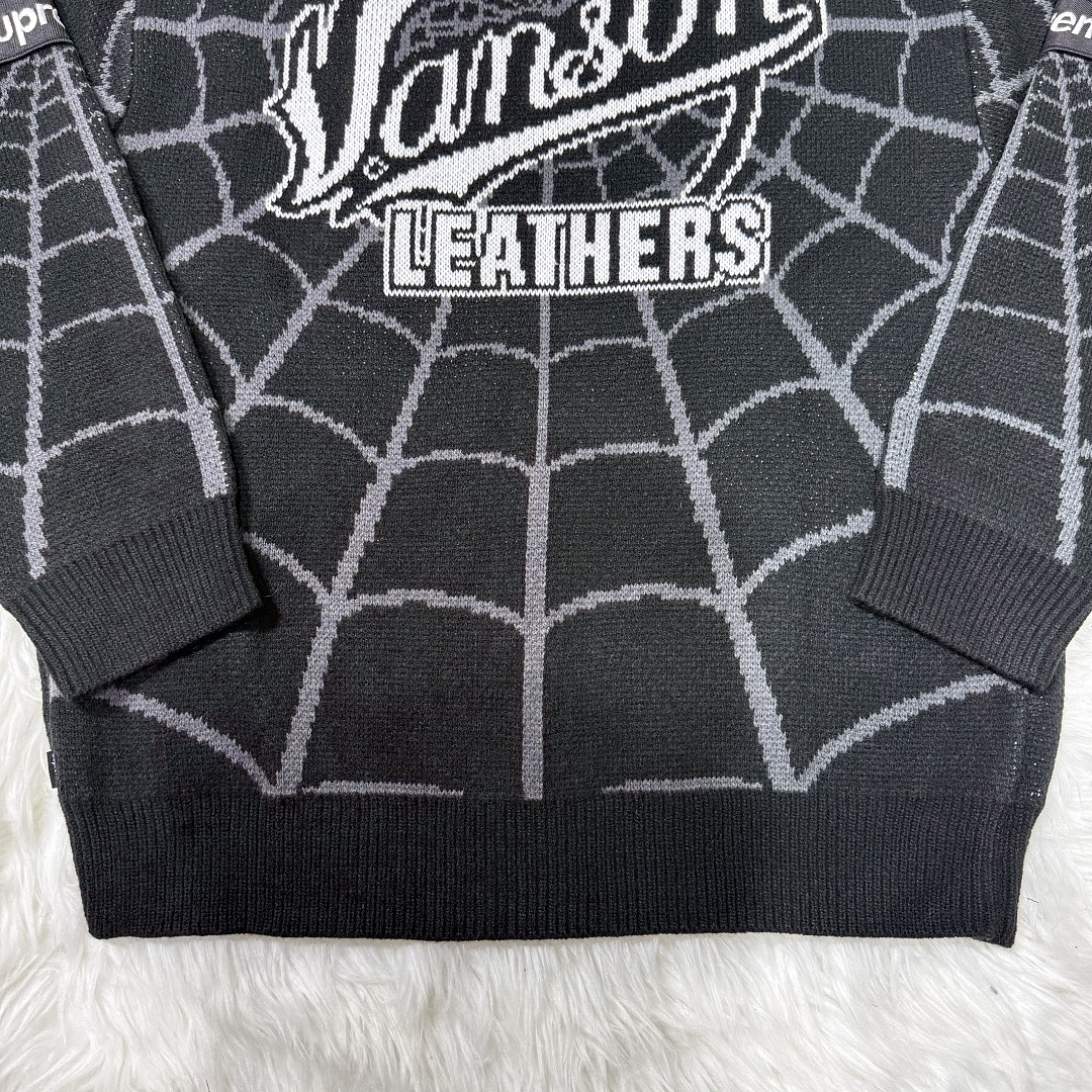 Supreme Spiderman Knit Sweater (Black) - Image 14