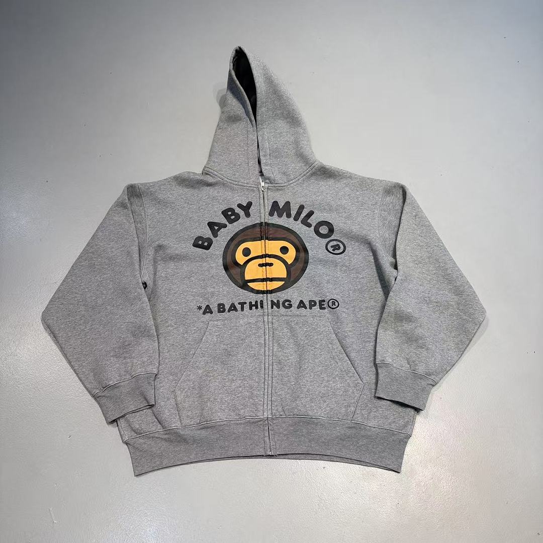 Bape Baby Milo Monogram Zip Hoodie