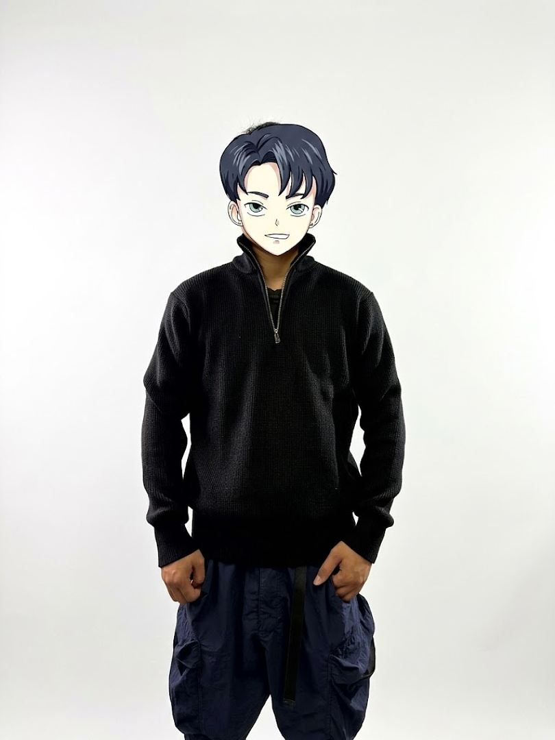 Maison Margiela Martin Margiela Black Wool Trucker Zip Sweater - Image 4