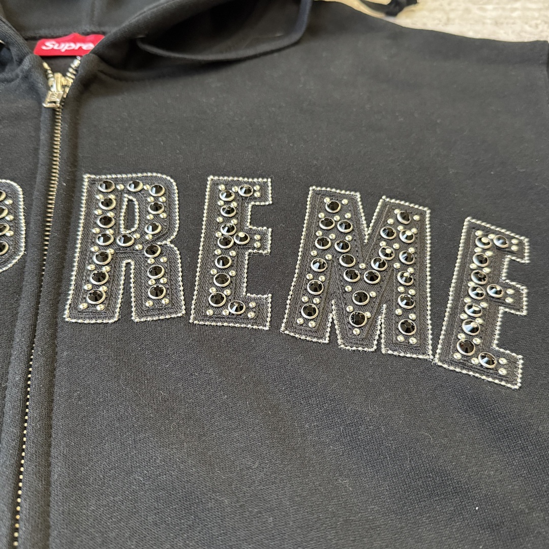 Supreme Bb Simon Zip Up Hoodie (Black) - Image 5