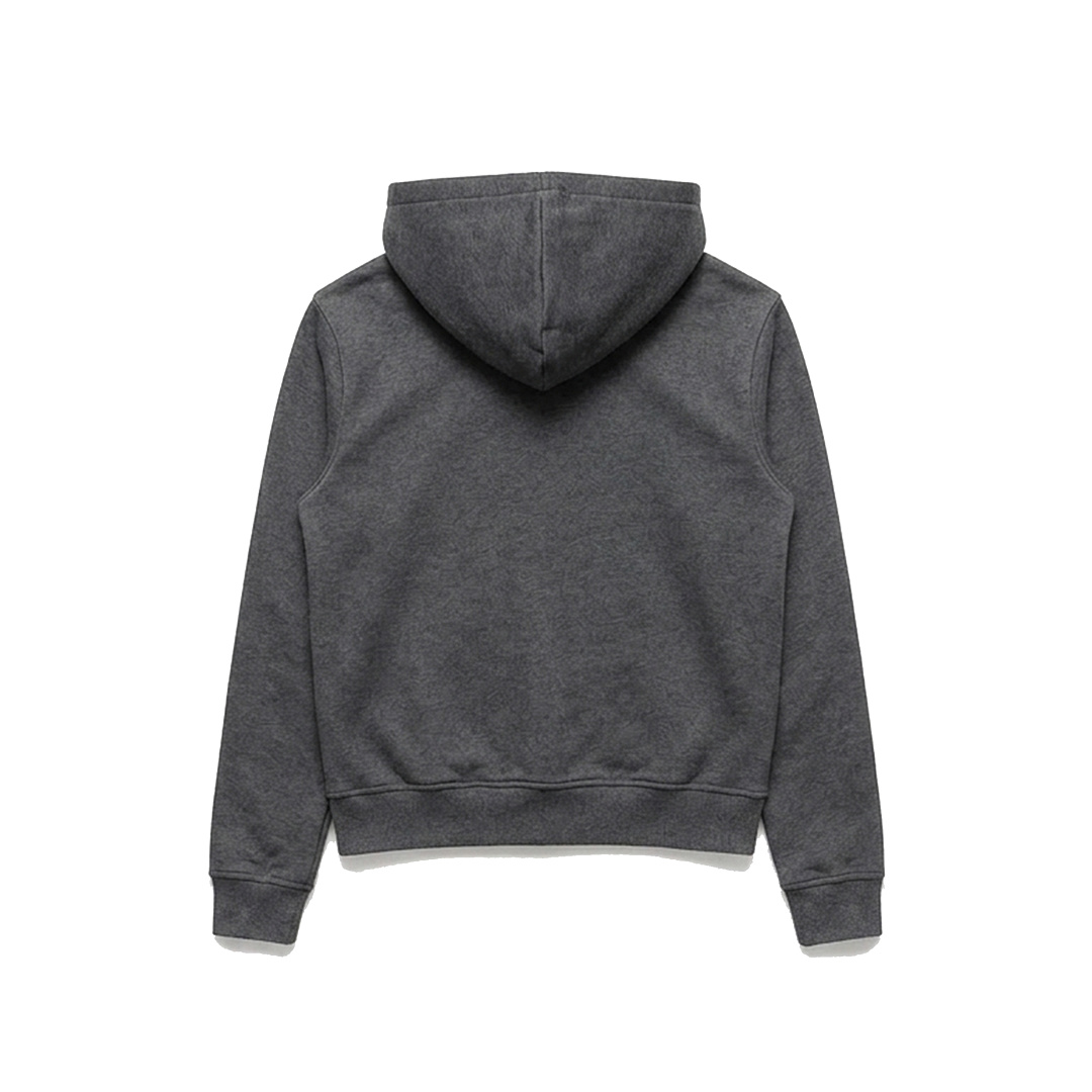 Unbranded GSM Grey Zip-Up Hoodie (Slim Fit, Standard Shoulder Design.) - Image 3