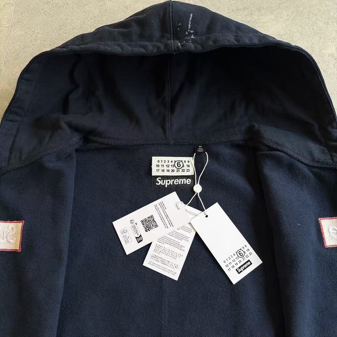 Supreme MM6 ZIP UP HOODIE BEST Baby Blue ! - Image 15