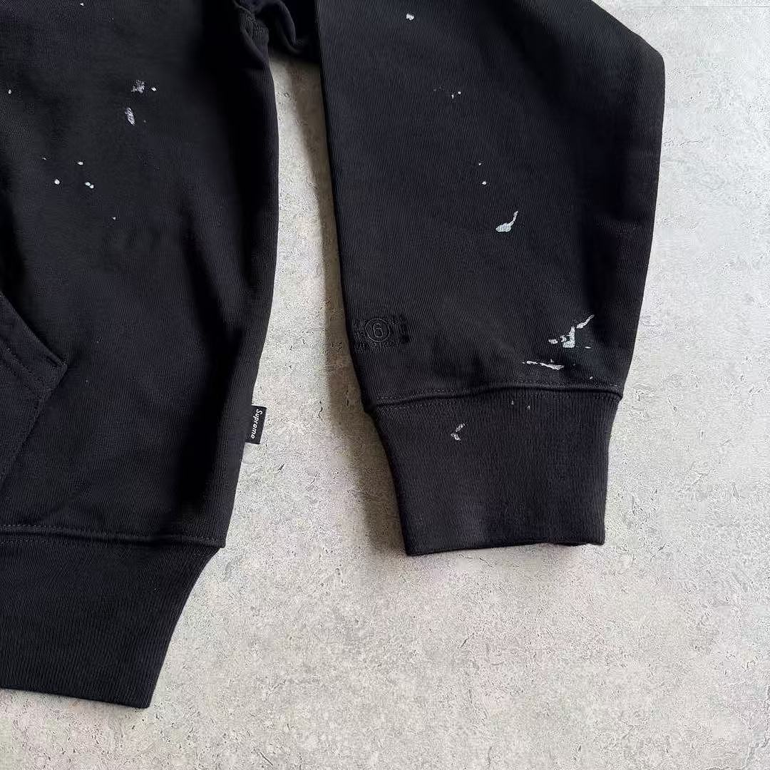 Supreme MM6 ZIP UP HOODIE BEST Black ! - Image 33