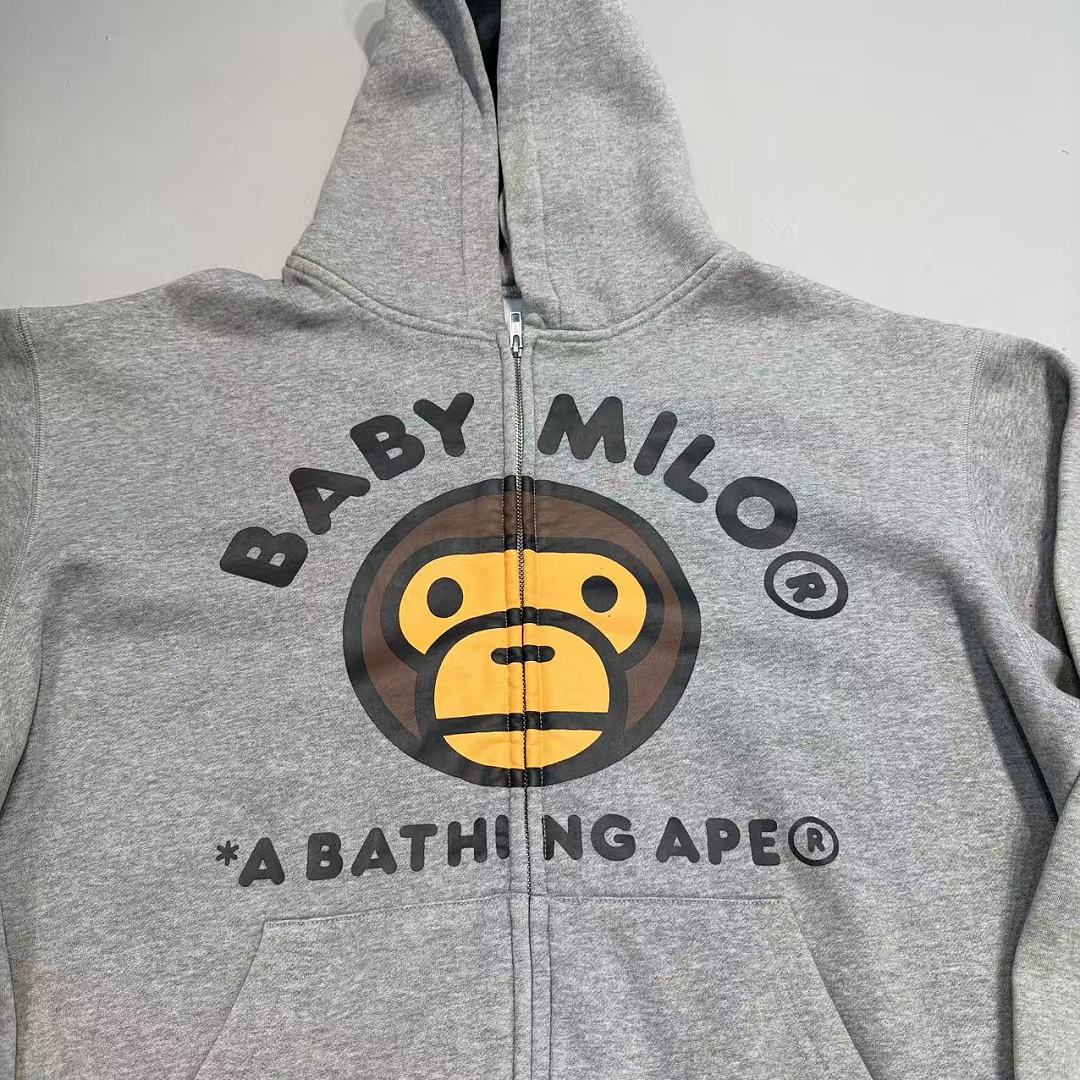 Bape Baby Milo Monogram Zip Hoodie - Image 5