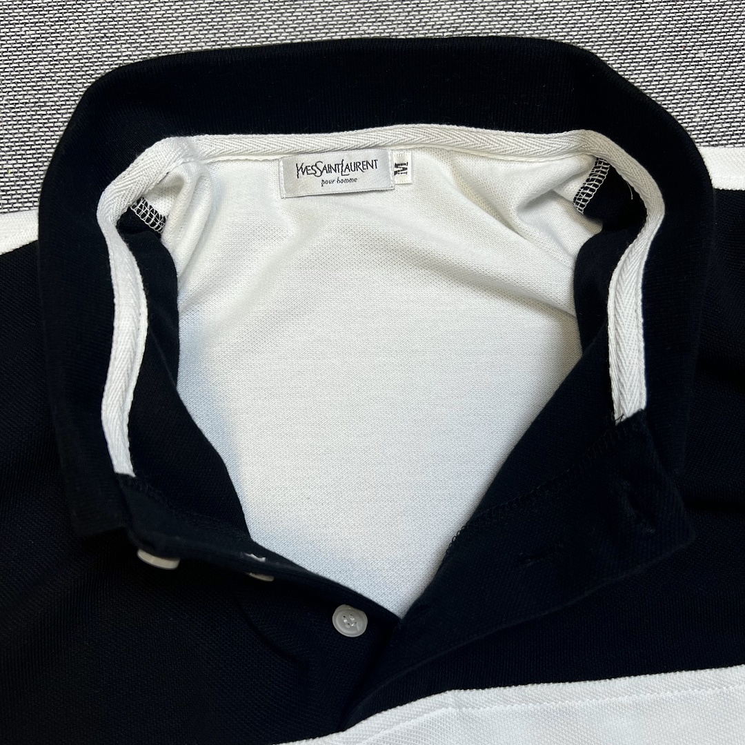 Saint Laurent YSL Vintage Polos (White) - Image 9