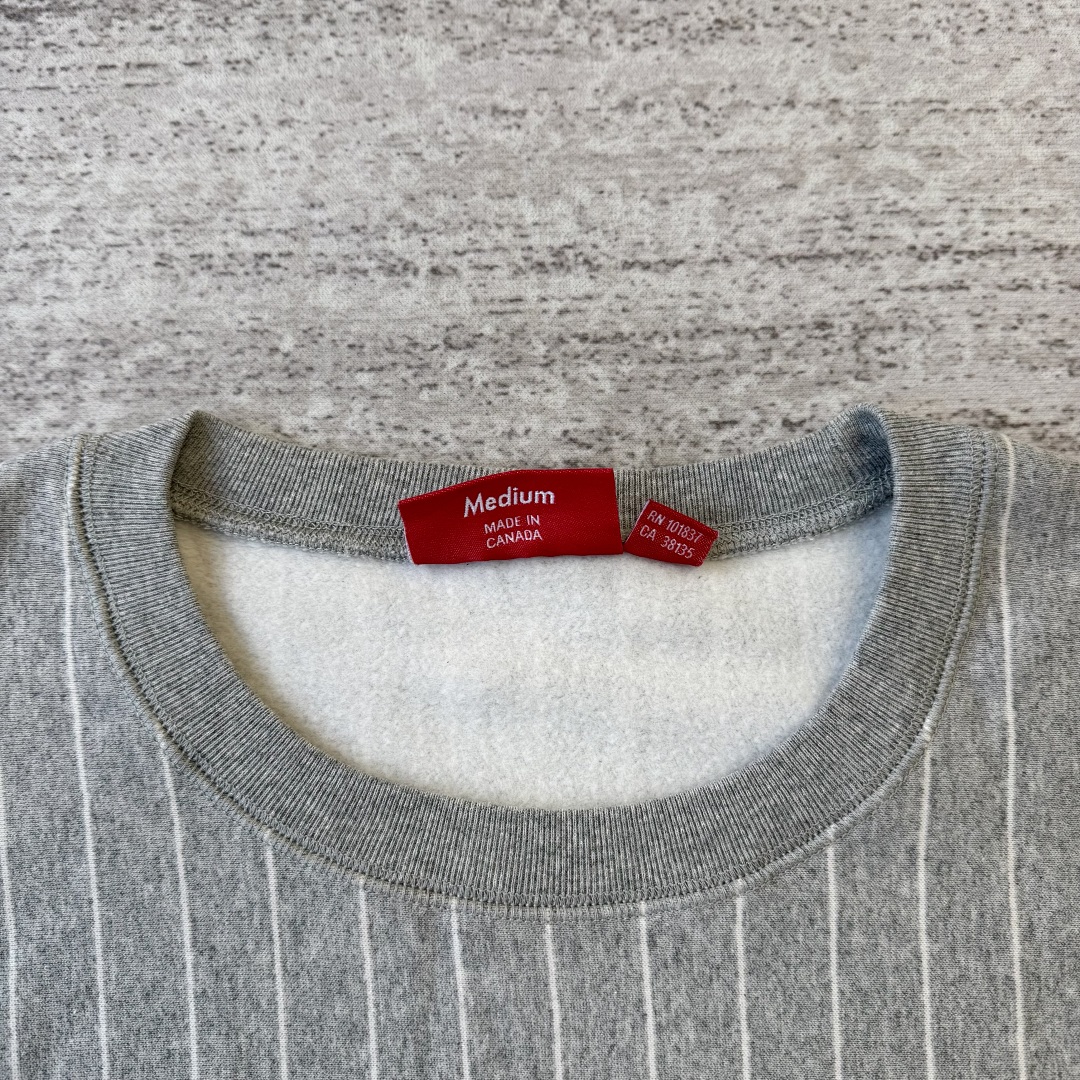 Supreme Striped Crew Neck Sweatshirt - Image 5