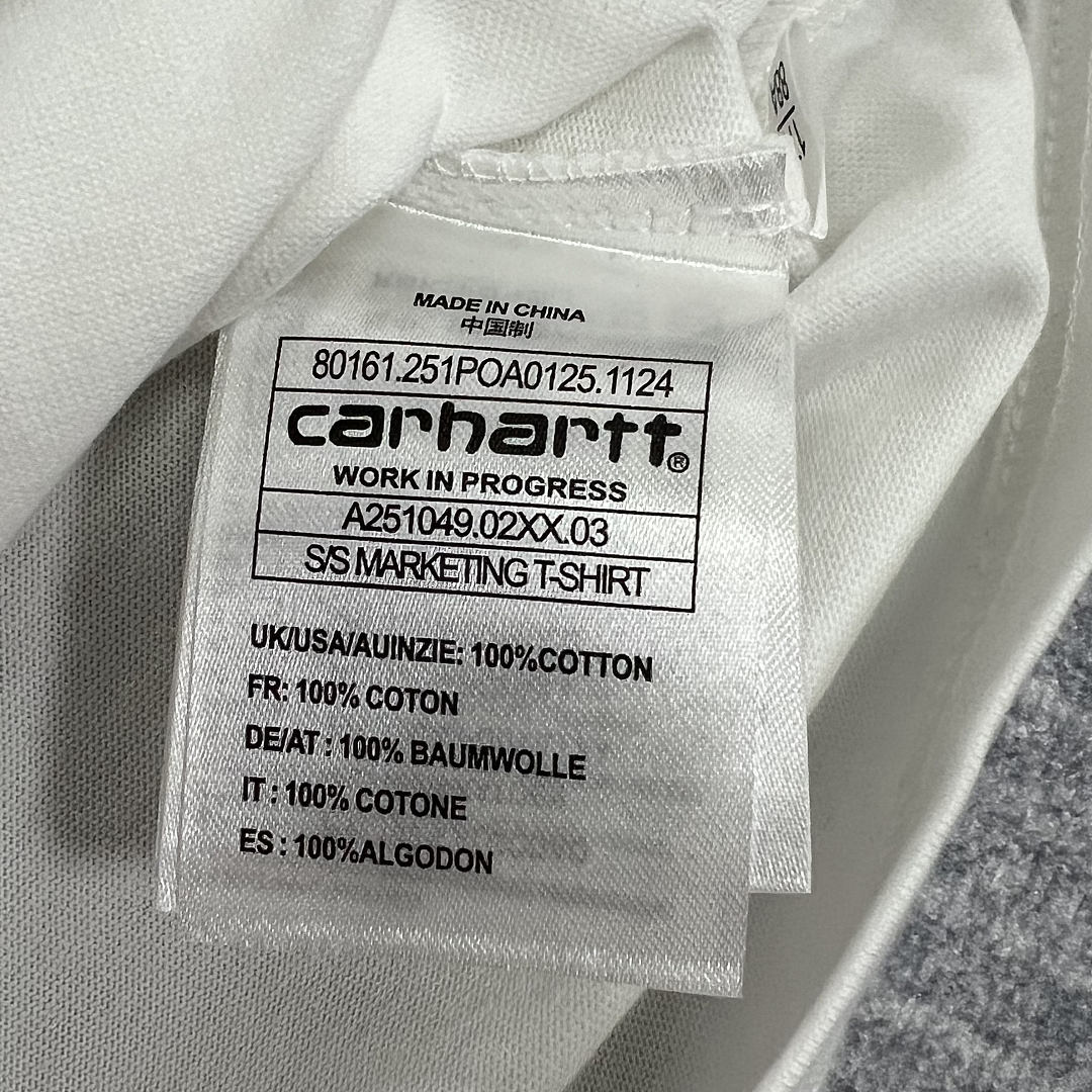 Carhartt WIP T-Shirt With A Floral And Butterfly Graphic Print On The Back - Image 6