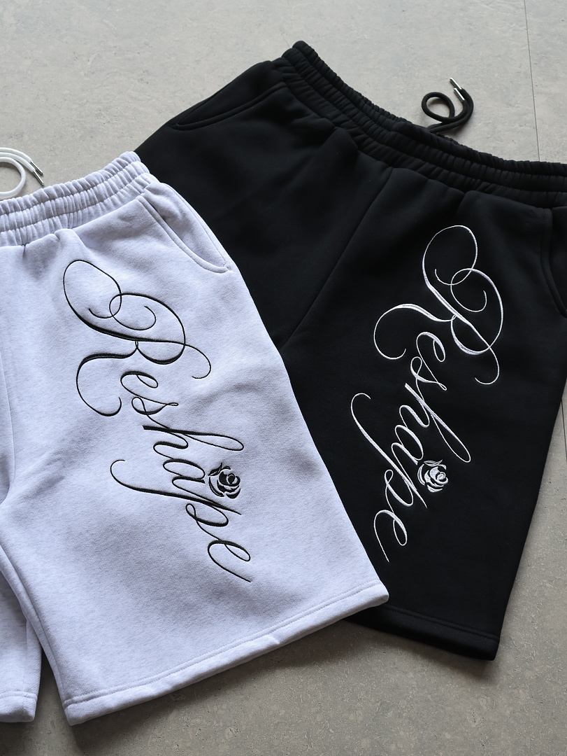 Thorn Rose Baggy Shorts (Grey) - Image 8