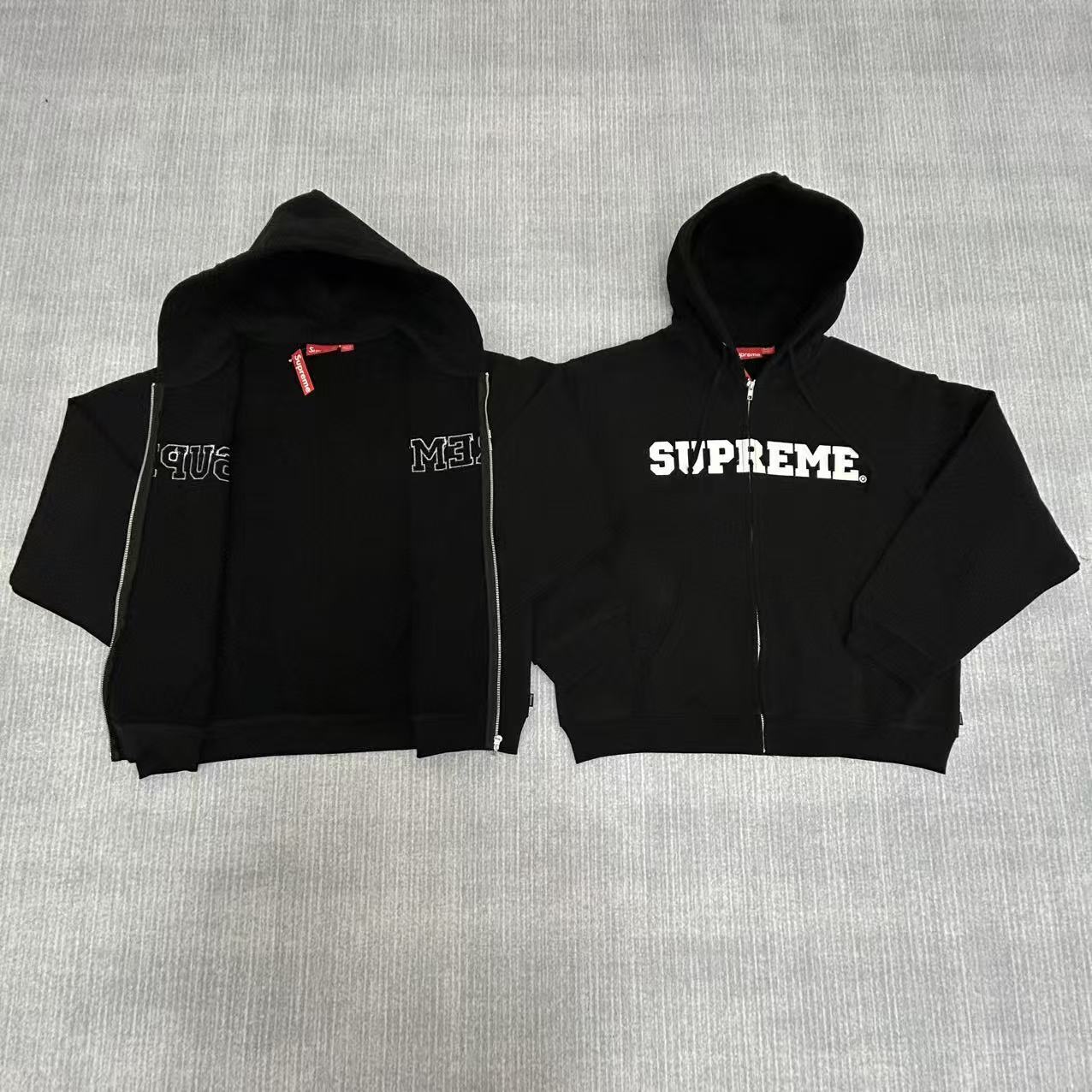Supreme Collegiate Appliqué Zip Up Hooded Sweatshirt - Image 15