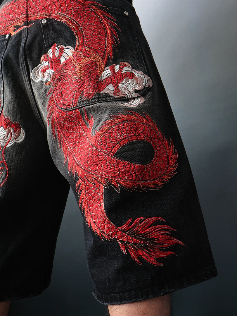 VRK “Crimson Rift” Dragon Baggy Jorts - Image 9