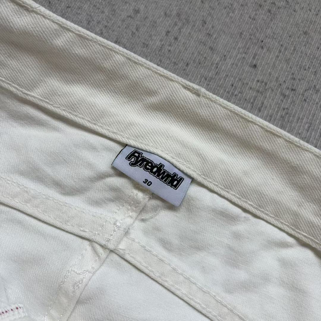 Firemade Fyredwrld White Slight Bootcut Denim - Image 4
