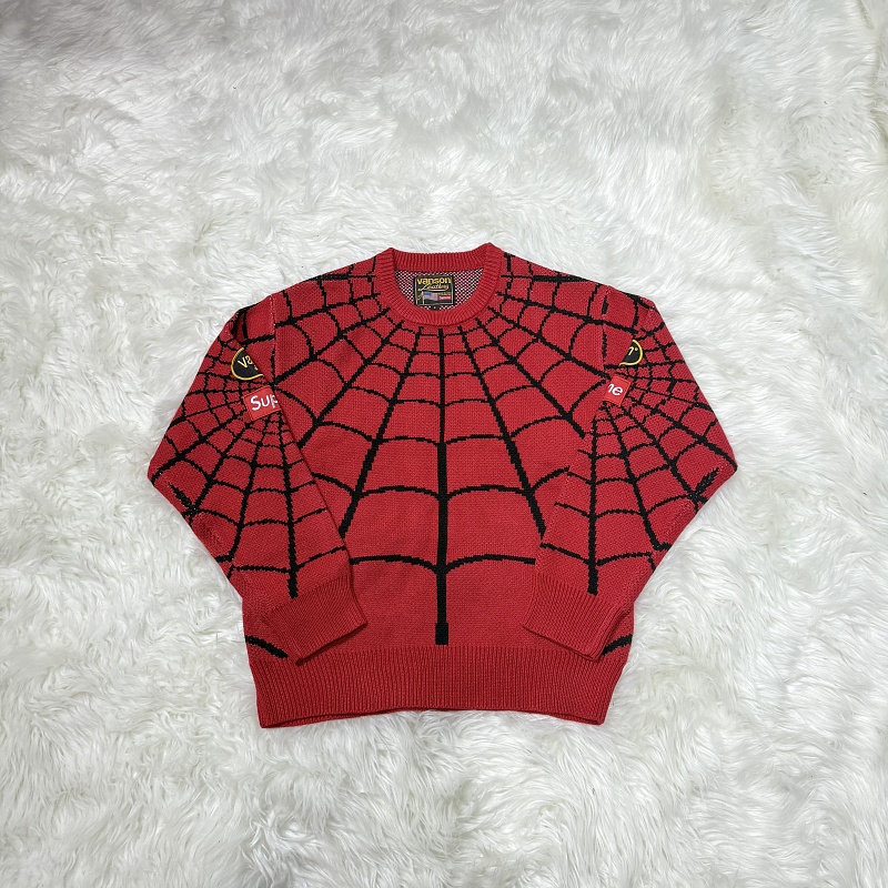 Supreme Spiderman Knit Sweater (Red)