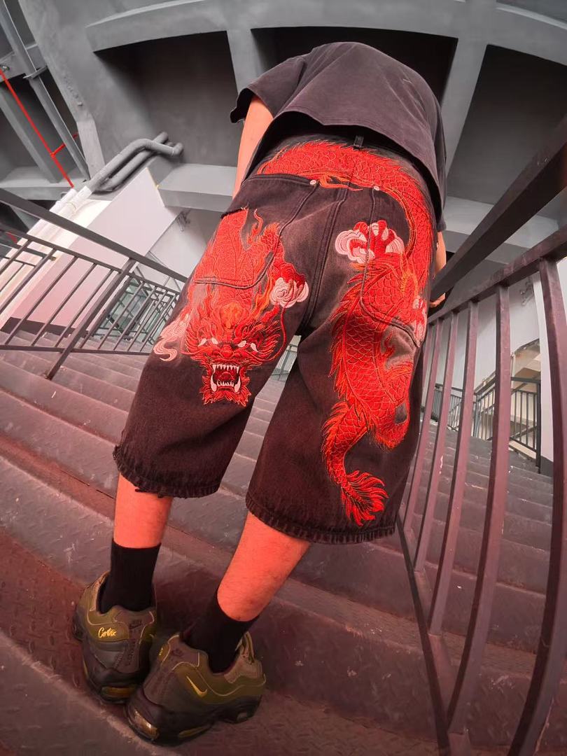 VRK “Crimson Rift” Dragon Baggy Jorts - Image 4