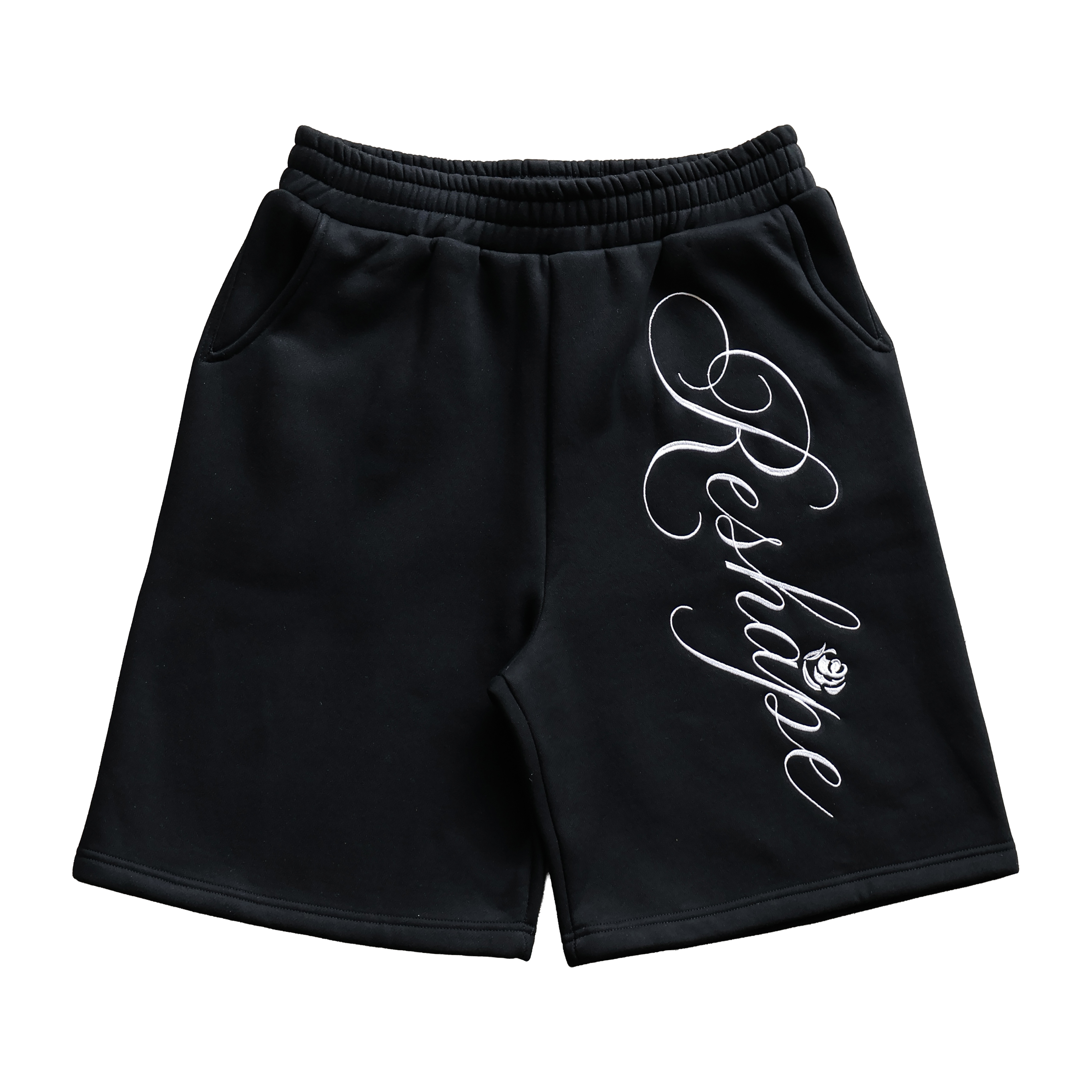 Thorn Rose Baggy Shorts (Black) - Image 9