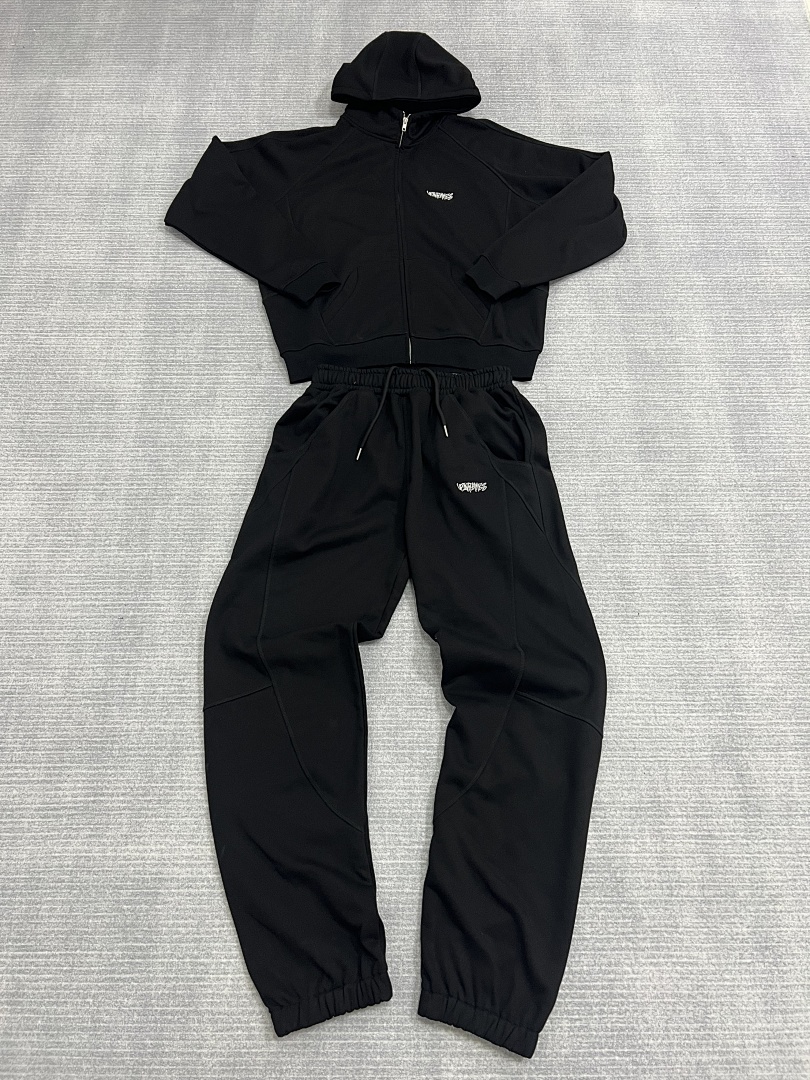 Up In Flames Black Hoodie Set - Image 4