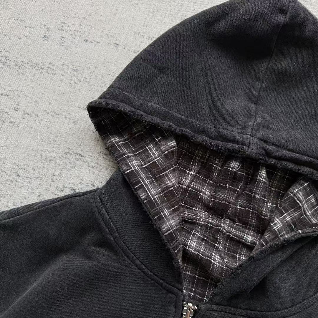Experiment 5 Reversible Plaid Zip Hoodie - Image 8